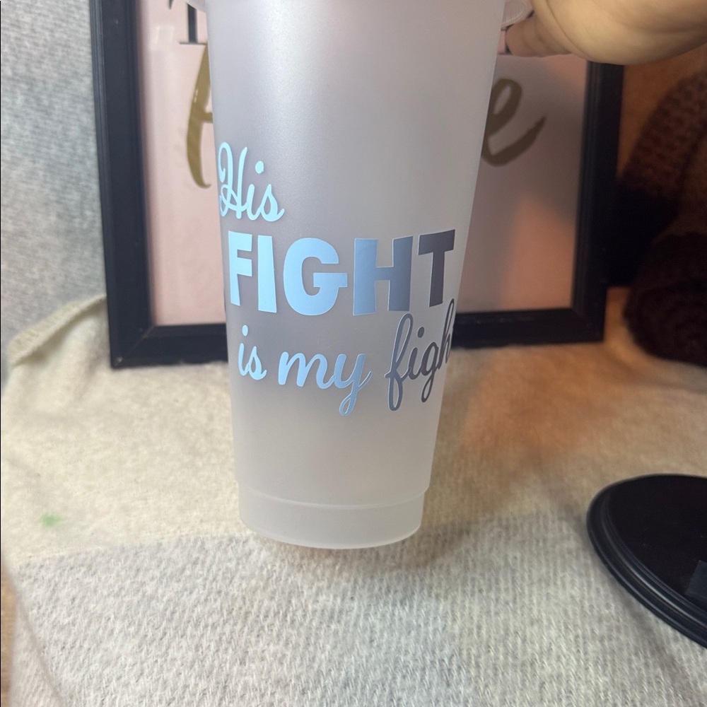 Customizable Frosted Cup, Lid /Straw - Picture 5 of 14